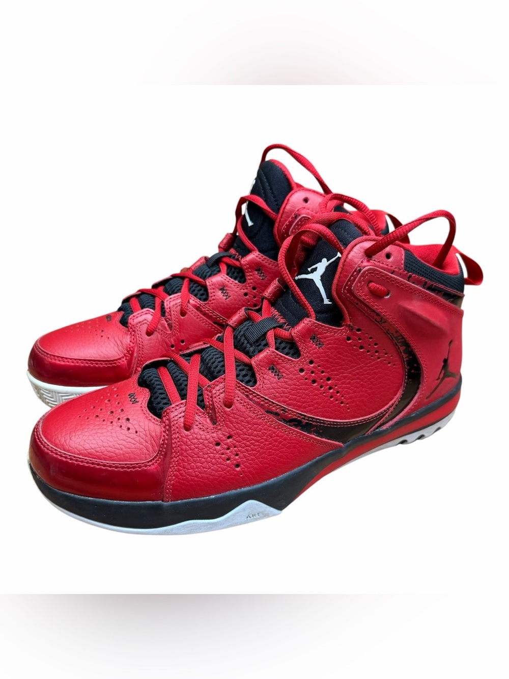 Jordan Men size 10.5 Phase 23 2 Gym  Red Black Cement Basketball Sneaker
